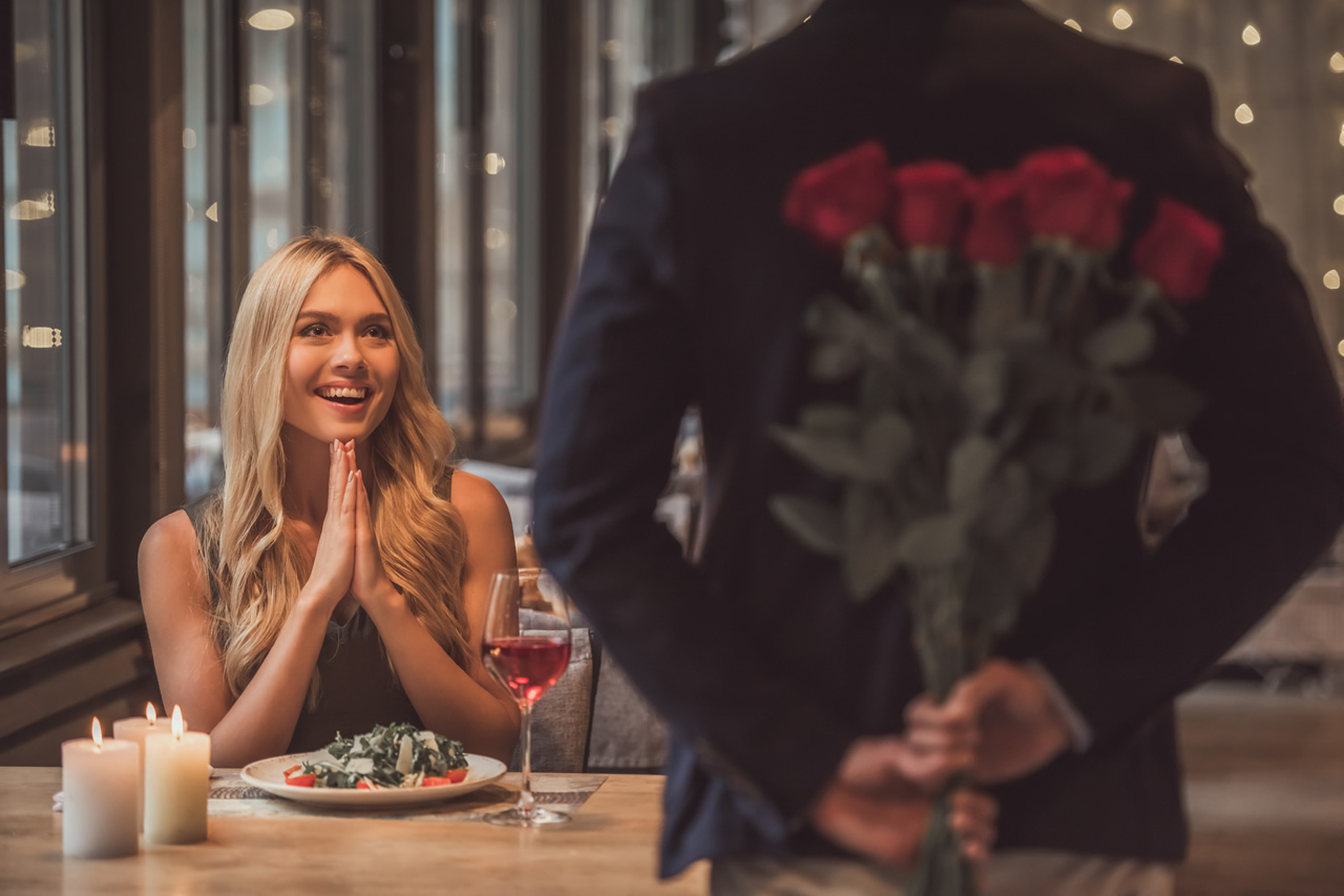 Couple on Valentines Day illustrating the commercialization of the holiday